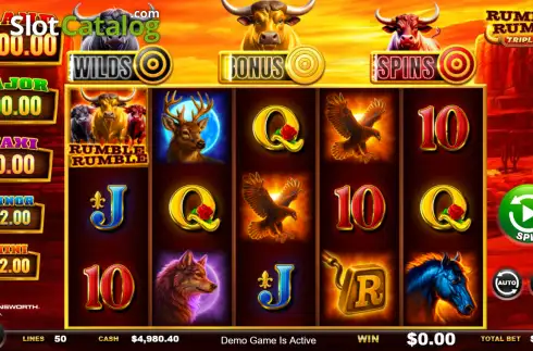 Скрин2. Rumble Rumble Triple Shot слот