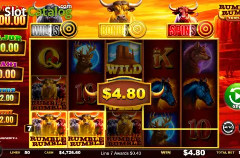 Скрин3. Rumble Rumble Triple Shot слот