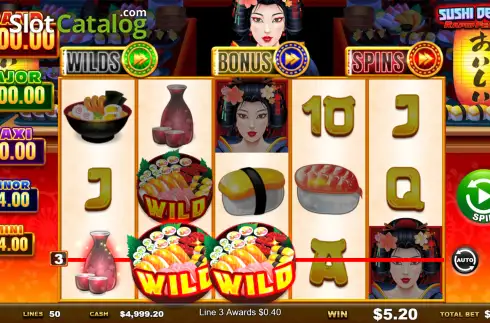 Скрин3. Sushi Delight Rapid Feature слот