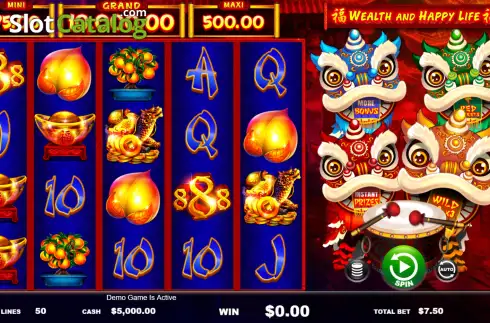 Скрин2. Wealth and Happy Life слот