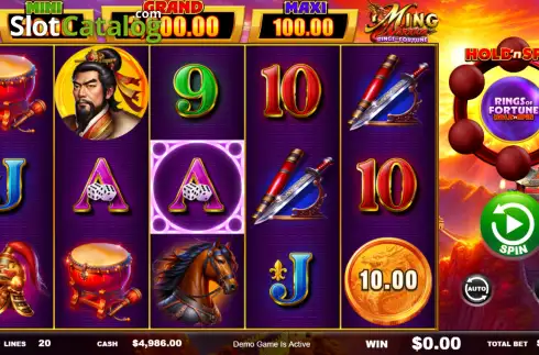 Скрин2. Ming Warrior Rings of Fortune слот