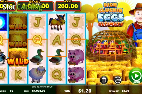 Скрин3. Rich Cluckin Eggs Ultimate слот