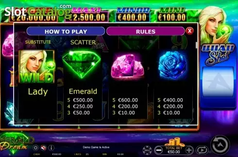 Скрин2. Emerald Dream Quad Shot слот