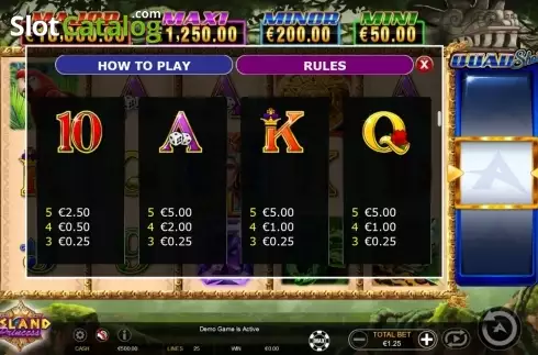 Скрин4. Island Princess Quad Shot слот
