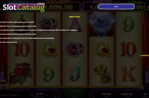 Скрин5. Royal Diamonds слот