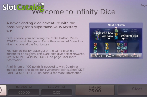 Скрин5. Infinity Dice слот