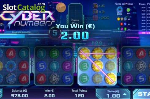 Скрин4. Cyber Numbers слот