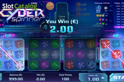 Скрин3. Cyber Spinner слот