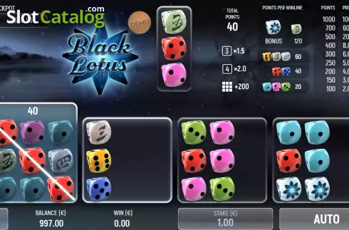 Скрин5. Black Lotus (Air Dice) слот