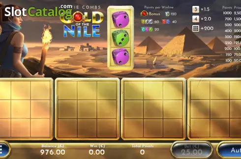 Скрин2. Katie Combs Gold of the Nile слот