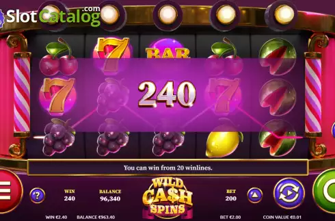 Скрин4. Wild Cash Spins слот