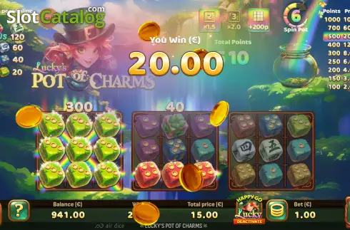 Скрин3. Lucky's Pot of Charms слот