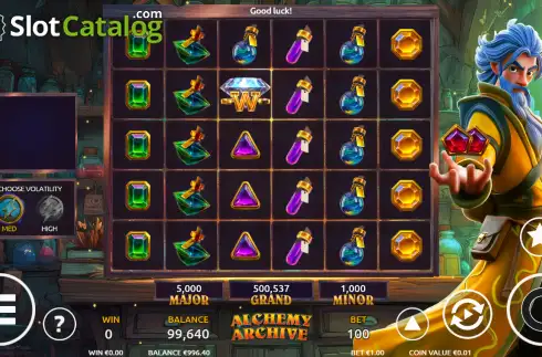 Скрин2. Alchemy Archive слот
