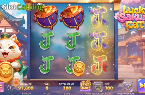 Скрин3. Lucky Sakura Cat слот
