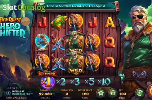 Скрин2. FateQuest: Hero Shifter слот