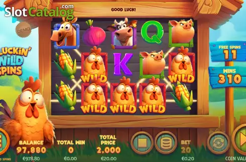 Скрин3. Cluckin' Wild Spins слот