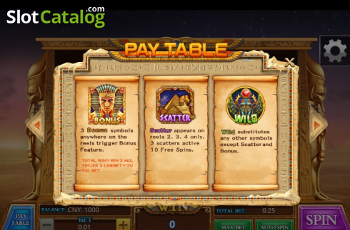 Скрин7. Pharaos Treasure (Aiwin Games) слот