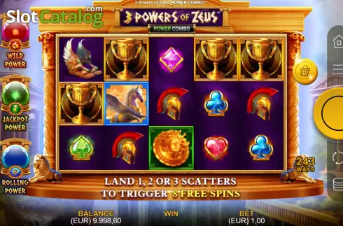 Скрин3. 3 Powers of Zeus: Power Combo слот