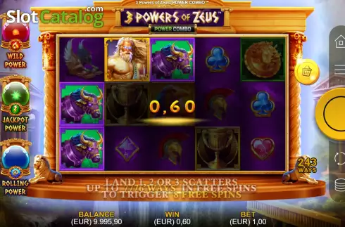 Скрин4. 3 Powers of Zeus: Power Combo слот
