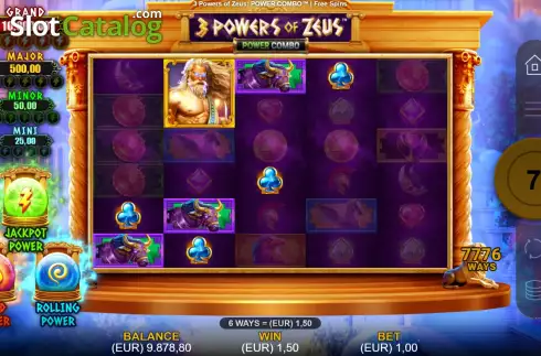 Скрин9. 3 Powers of Zeus: Power Combo слот