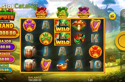 Скрин3. 3 Shamrock Pots: Power Combo слот