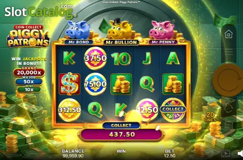 Скрин3. Coin Collect: Piggy Patrons слот