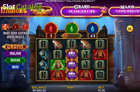 Скрин2. Kings of Crystals 2: King Millions слот