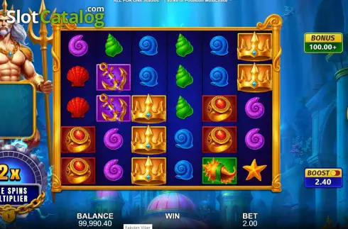Скрин2. Strike of Poseidon MultiChase слот