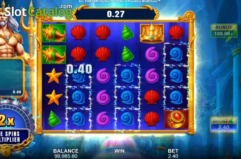 Скрин3. Strike of Poseidon MultiChase слот