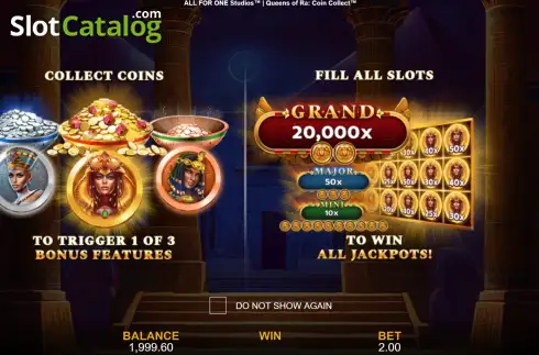 Скрин2. Queens of Ra Coin Collect King Millions слот