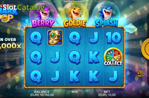 Скрин2. Shark Pop: Coin Collect слот