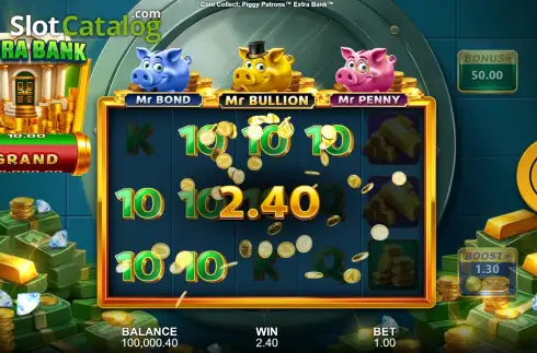 Скрин3. Piggy Patrons: Extra Bank Coin Collect слот