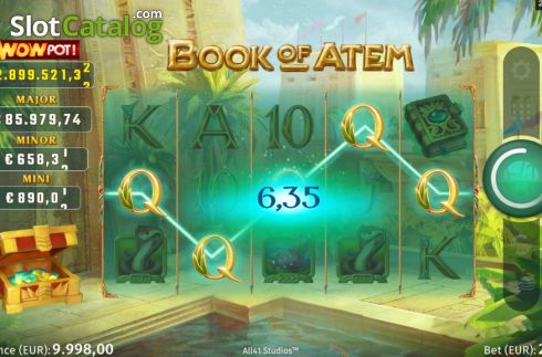 Скрин3. Book of Atem WowPot слот
