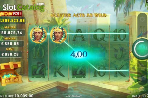 Скрин4. Book of Atem WowPot слот