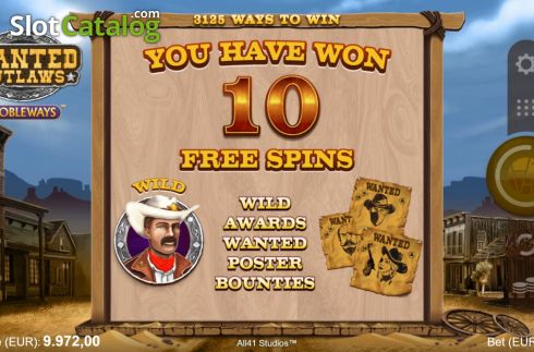 Скрин4. Wanted Outlaws слот