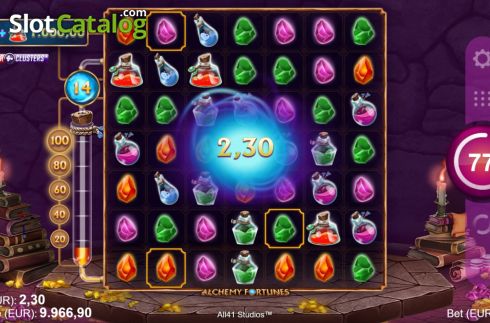 Скрин3. Alchemy Fortunes слот