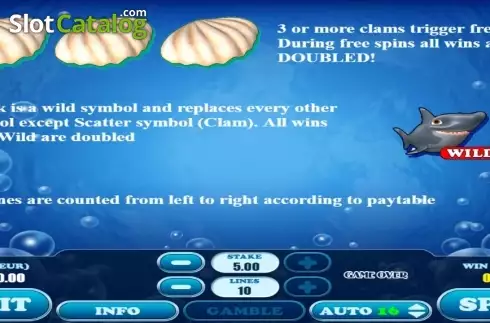 Скрин7. Crazy Shark (AlteaGaming) слот