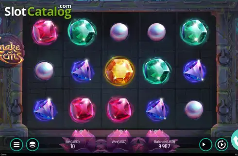 Скрин2. Snake Gems слот