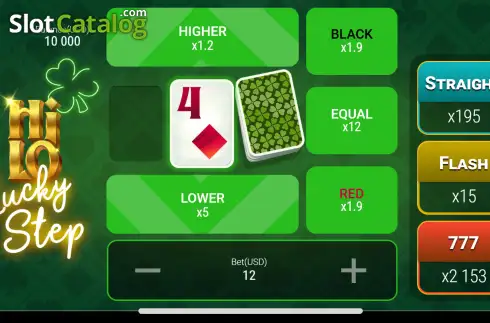Скрин2. Hi-Lo: Lucky Step слот