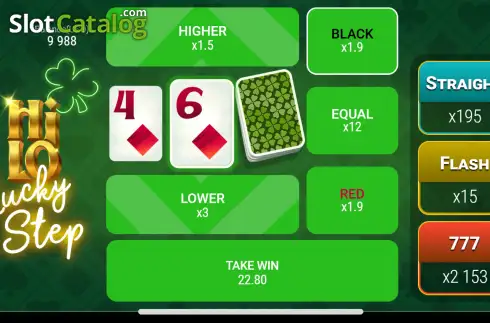 Скрин3. Hi-Lo: Lucky Step слот