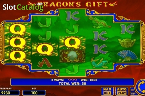 Скрин3. Dragon's Gift слот