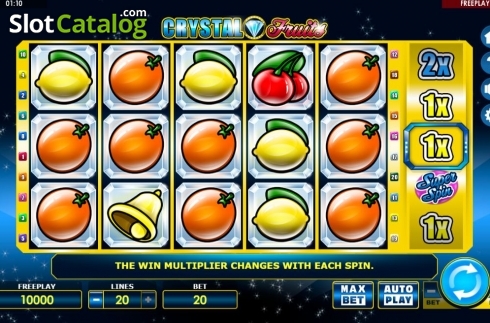 Скрин2. Crystal Fruits (Amatic Industries) слот