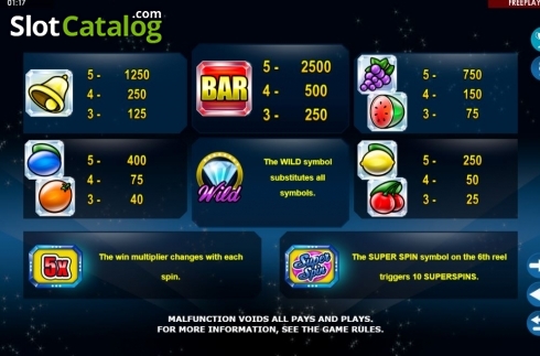 Скрин7. Crystal Fruits (Amatic Industries) слот