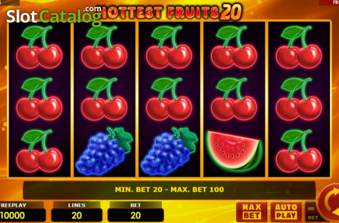 Скрин2. Hottest Fruits 20 слот