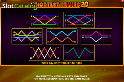 Скрин7. Hottest Fruits 20 слот