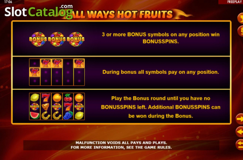Скрин9. All Ways Hot Fruits слот