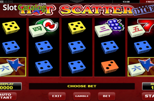 Скрин2. Hot Scatter Dice слот