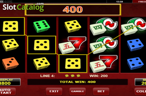Скрин3. Hot Scatter Dice слот