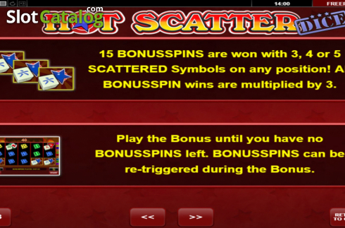 Скрин9. Hot Scatter Dice слот