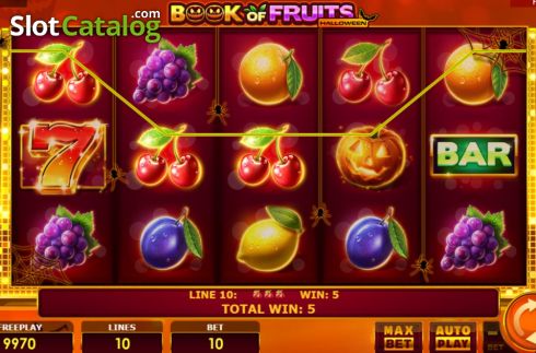 Скрин4. Book of Fruits Halloween слот